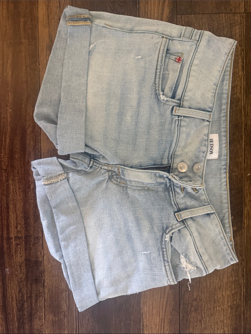Hudson Jeans Light Blue Denim Jean Shorts